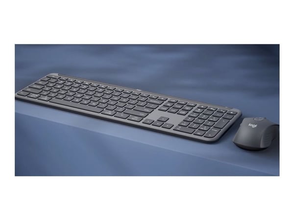 Logitech Signature Slim Combo MK950 for Business - Tastatur- og mussett - 100% - full size - trådløs - Bluetooth 5.1 LE - QWERTY - Storbritannia - ...