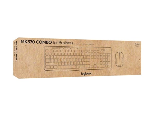 Logitech MK370 Combo for Business, Täysikokoinen (100 %), RF Wireless + Bluetooth, Kalvokytkin, QWERTY, Grafiitti, Sisältää hiiren
