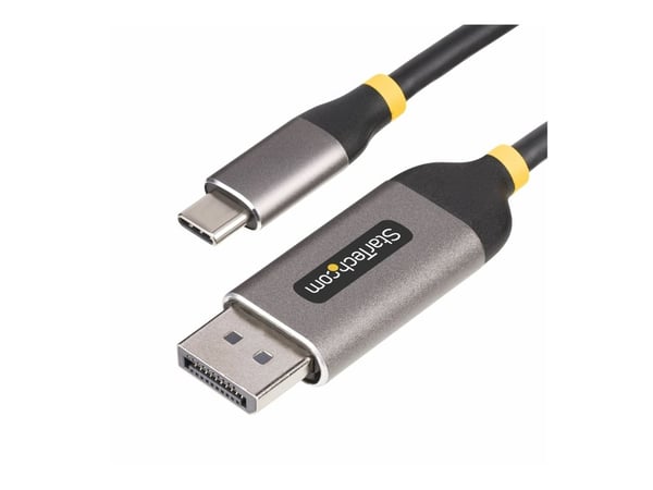 StarTech 10ft (3m) USB-C to DisplayPort Adapter Cable, 8K 60Hz - Adapterkabel - USB-C (hann) til DisplayPort (hann) låst - USB4 / Thunderbolt 3 / T...