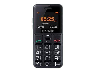 MyPhone Halo Easy matkapuhelin Musta ja hopea