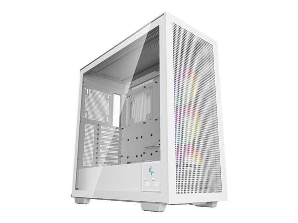 DeepCool MORPHEUS - ATX Max chassis - utvidet ATX (E-ATX) - sidepanel med vindu (herdet glass) - ingen strømforsyning (ATX / PS/2) - hvit - USB/lyd
