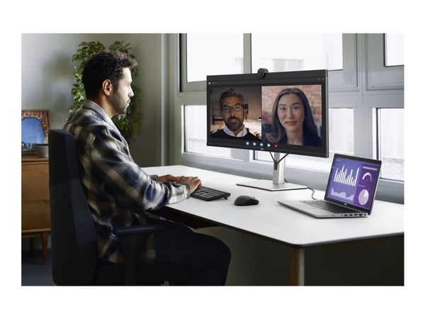 Dell P3424WEB - LED-skjerm - kurvet - 34" - 3440 x 1440 UWQHD @ 60 Hz - IPS - 300 cd/m² - 1000:1 - 5 ms - HDMI, DisplayPort, USB-C - høyttalere - m...