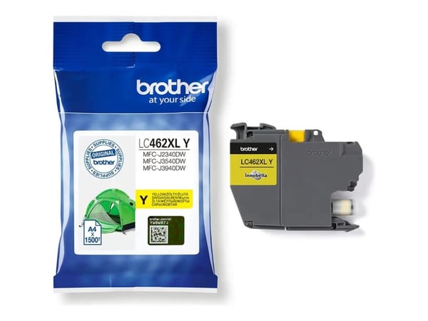 Brother LC462XLY - Høykapasitets - gul - original - blekkpatron - for Brother MFC-J2340DW, MFC-J3540DW, MFC-J3940DW