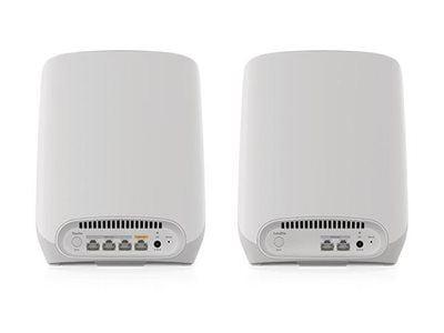 NETGEAR Orbi RBK762S - Wi-Fi-järjestelmä (reititin, Extender) - jopa 5000 neliömetriä - mesh - GigE - 802.11a/b/g/n/ac/ax - Tri-Band (kolmikaista)