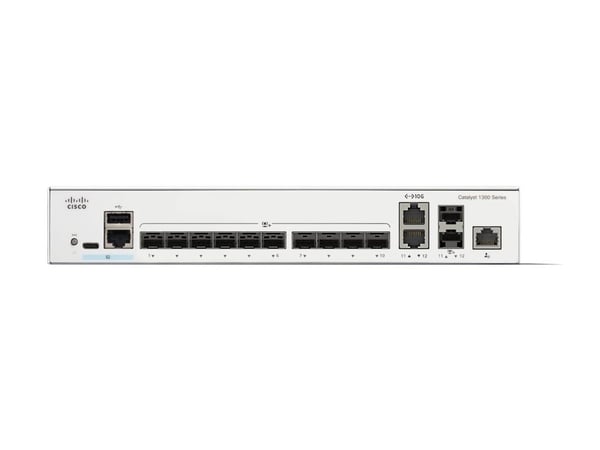Cisco Catalyst C1300-12XS, Hallittu, L2/L3, Telineasennus
