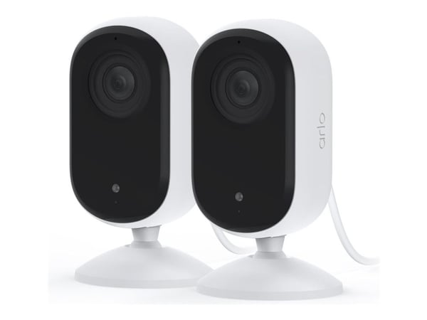 Arlo Essential Indoor 2K - Nettverksovervåkingskamera - innendørs - farge (Dag og natt) - 4 MP - 2560 x 1440 - lyd - trådløs - Wi-Fi - med Arlo Sec...