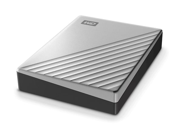 WD My Passport Ultra for Mac WDBGKC0060BSL - Harddisk - kryptert - 6 TB - ekstern (bærbar) - USB 3.2 Gen 1 (USB-C kontakt) - 256-bit AES - sølv