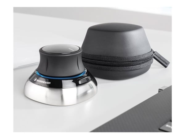 3Dconnexion SpaceMouse Wireless - 3D-mus - 2 knapper - trådløs - Bluetooth, 2.4 GHz