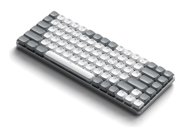 Satechi SM1, Tenkeyless (80 - 87%), USB + Bluetooth, mekaaninen, QWERTY, harmaa, valkoinen