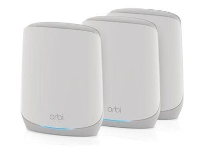 NETGEAR Orbi RBK763S, Valkoinen, Sisäinen, Verkkojärjestelmä, 525 m², Kolmikaista (2,4 GHz/5 GHz/5 GHz), Wi-Fi 6 (802.11ax)
