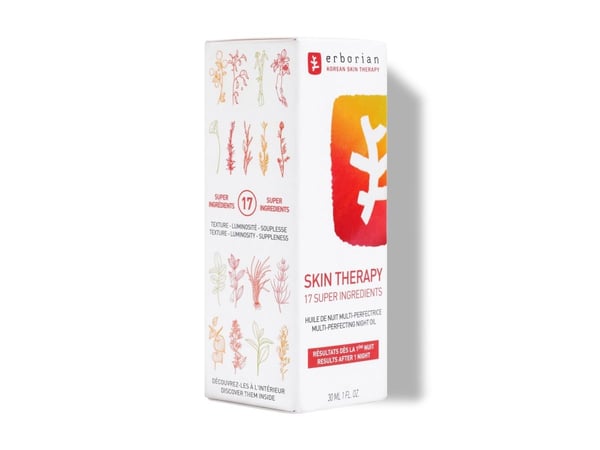 Erborian Skin Therapy Multi-Perfecting Night Oil, 30 ml, Naiset, Normaali iho, Stabiloiva, Kirkastava, Kohottava, Ravitseva, Tasoittava, Pehmentävä...