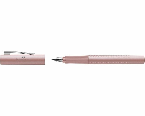 Faber-Castell 140809, Rose, Patronrefill/konverter-system, Kursiv spiss, Rustfritt stål, Fin, Ambidextrous