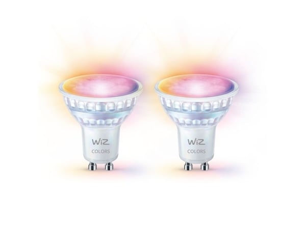 WiZ Spot 2-pack - Smart LED Lighting - Coloured and White Light - GU10 - 50W - Wi-Fi