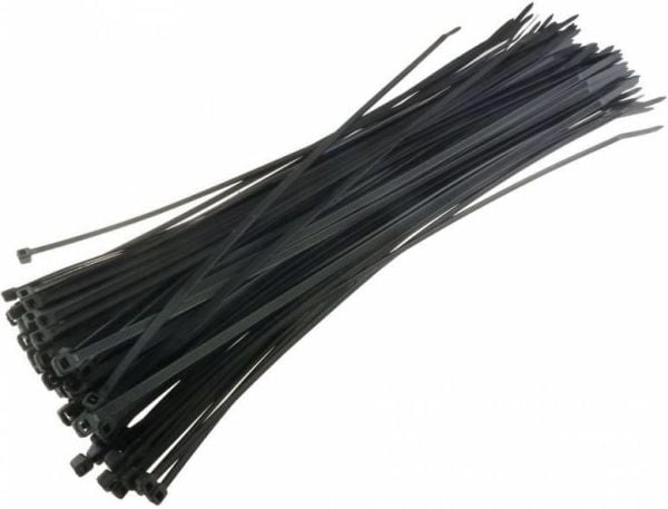 Techly 280 x 4.8mm, Nylon, Svart, 3 - 70 mm, CE, UL, RoHS, Reach, ISO 9001, 280 mm, 4,8 mm