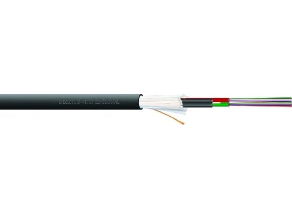 DIGITUS Installation Cable - Samlet kabel - 1 m - 6.5 mm - fiberoptisk - 50 / 125 mikroner - OM3 - halogenfri, innendørs/utendørs - svart