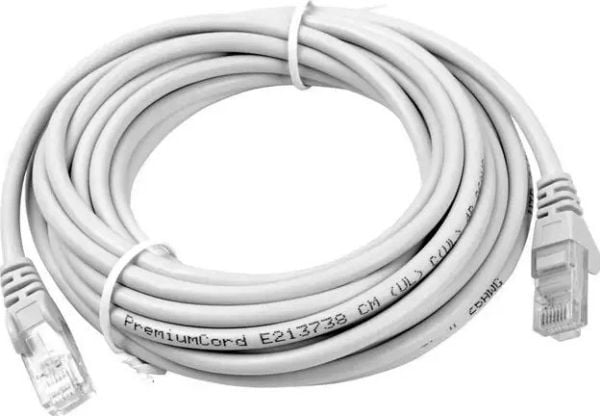 PremiumCord PremiumCord Patch-kabel UTP RJ45-RJ45 CAT6 5m šedá