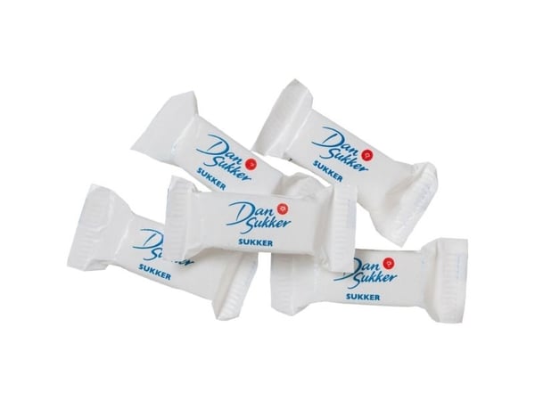Hugget Sukker 4,4g - 2 stk./pakke - (4,4 kg/karton)