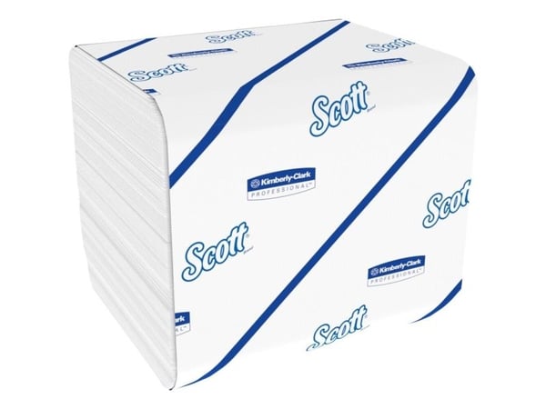 Kimberly-Clark Scott Control - Brettet toalettpapir, avfallspapir, 2-lags - 9000 ark