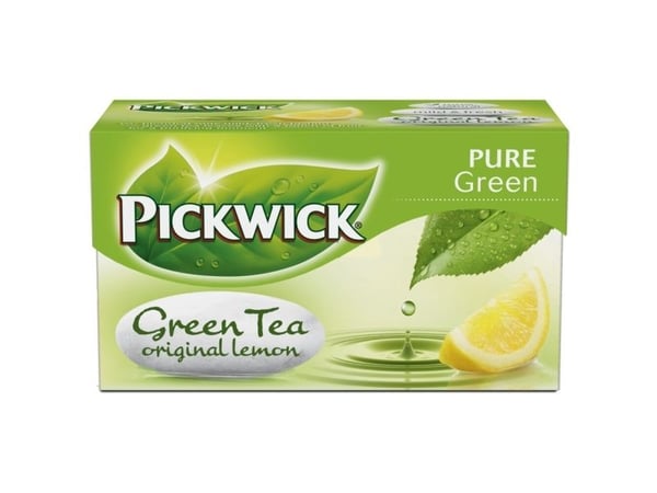 Te Pickwick Grøn lemon m/20 breve (12 x 20 breve/karton)