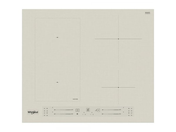 Whirlpool WLS2760BFS, Champagne, Inbyggd, 59 cm, Zoninduktionshäll, Keramik, 4 zon(er)