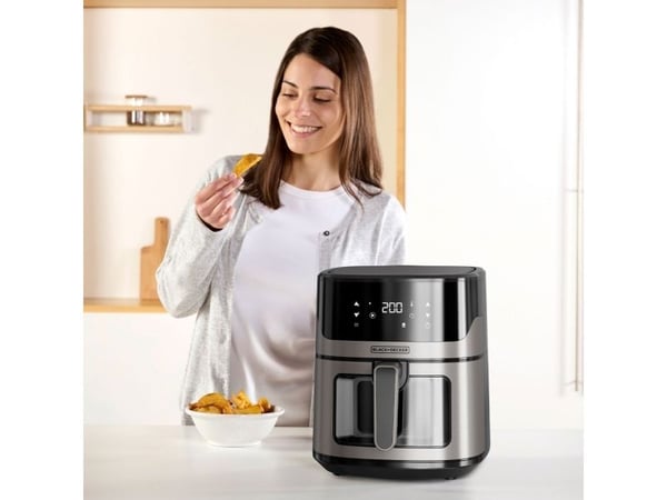 Black & Decker BXAF6500E, Lavfedt steger, 6,5 L, 1,3 kg, 80 °C, 200 °C, 60 min.