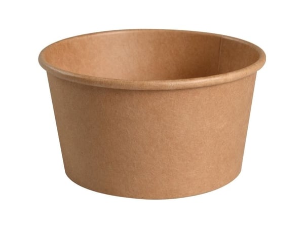 Bæger, ABENA Gastro, 6,2cm, Ø11,5cm, 400 ml, 400 ml, brun, kraft/PE, 400 ml - (10 stk.)