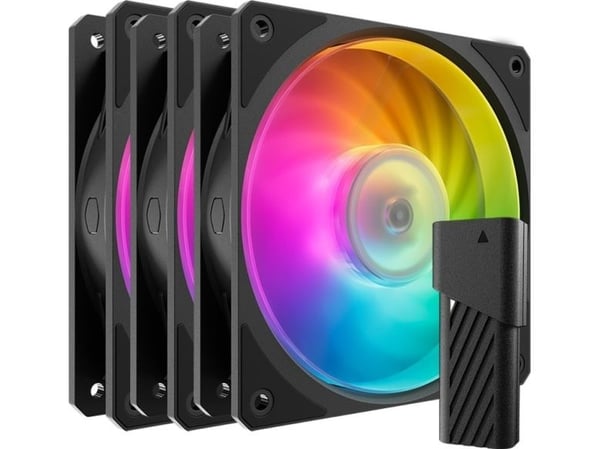 Cooler Master Mobius 120P ARGB - Boksviftesett - 120 mm - svart (en pakke 3)