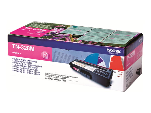 Brother TN328M - Magenta - original - tonerkassett - för Brother DCP-9270CDN