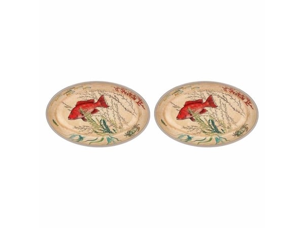 Rose&Tulipani sett med 2 ovale julebaketter i melamin, 24 x 15 cm