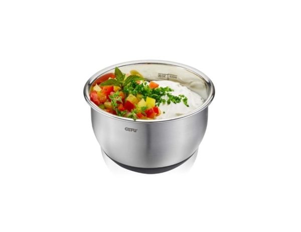 GEFU MUOVO, Bolle, Rund, 0,6 l, Sort, Rustfritt stål, Akasietre, Støpejern, Suppe
