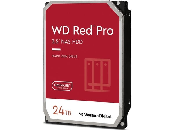 WD Red Pro WD240KFGX - Harddisk - Enterprise - 24 TB - intern - 3.5" - SATA 6Gb/s - 7200 rpm - buffer: 512 MB
