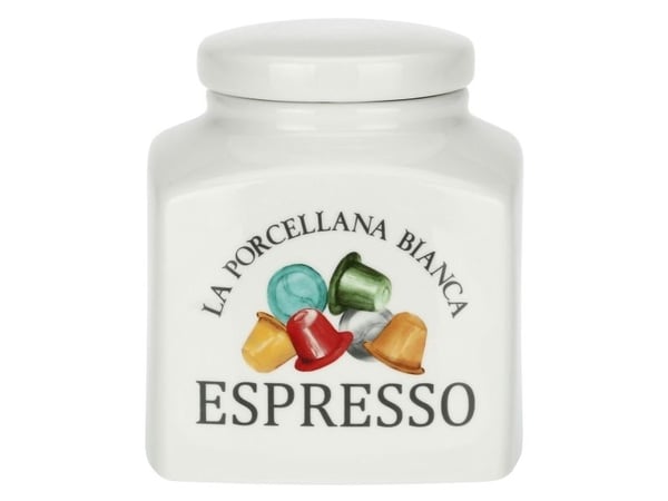LA PORCELLANA BIANCA CONSERVA kapselbeholder til espresso 1,8 l