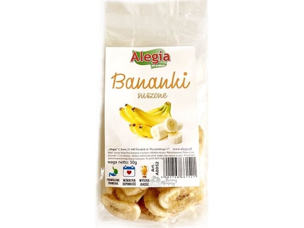 ALEGIA Dried bananas - godbidder til gnavere og kaniner - 60g
