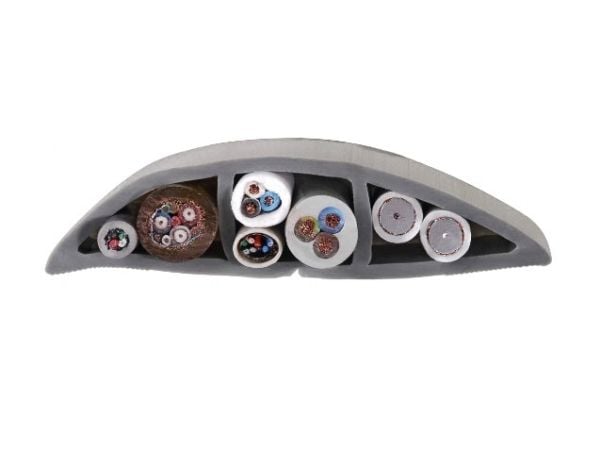 Hama 00220983 Kabelkanal PVC Grå flexibel (L x B x H) 1800 x 60 x 10 mm 1 st