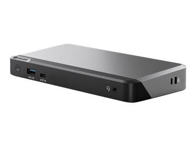 ALOGIC DX2, Langallinen, USB 3.2 Gen 1 (3.1 Gen 1) Type-C, 65 W, 3,5 mm, 1000 Mbit/s, Musta, Harmaa