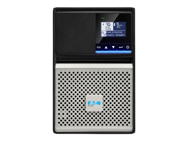 Eaton 5P 1150i - Gen 2 - UPS - AC 200/208/220/230/240 V - 920 Watt - 1150 VA - 1-vaihe - 9 At - RS-232, USB - lähtöliittimet: 8 - musta/hopea