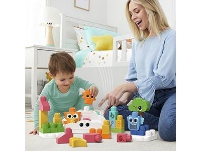 MEGA BLOKS Rise & Snooze Night Light, Building set, 1 yr(s), Plastic, 30 pc(s), 950 g