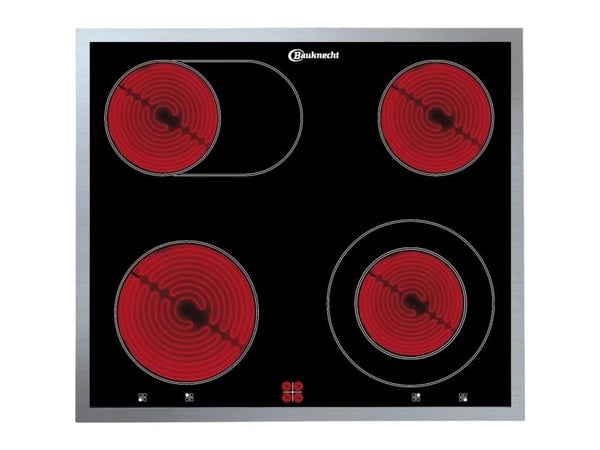 Bauknecht HVS5 TH8VS3 ES + CHR 9642 IN, Keramisk, 4 zone(s), Glass-keramikk, Sort, Berøringskontroll, 57,7 cm