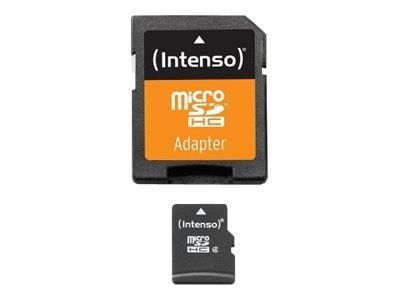 Intenso - Flashminnekort (microSDHC til SD-adapter inkludert) - 32 GB - Class 4 - microSDHC