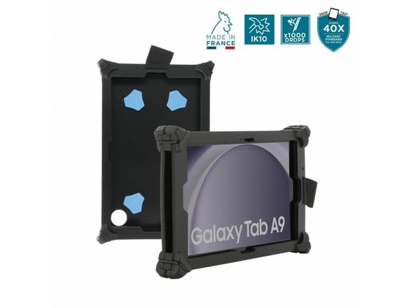 Mobilis RESIST Pack - Baksidesskydd för surfplatta - robust - TFP 4.0 - svart - för Samsung Galaxy Tab A9
