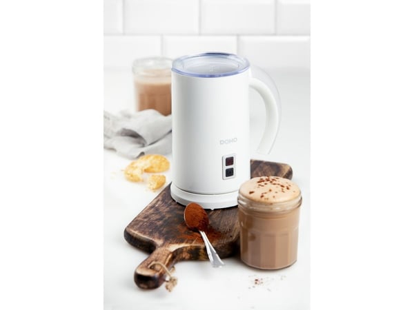 Domo DO731MF, Automatisk melkeskummer/varmer, Hvit, 0,24 l, 120 s, Varm & Kald, Knapper