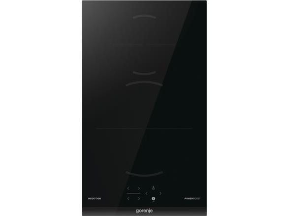 Gorenje G400 GI3201BC - Induksjonskomfyrtopp - 2 plater - Nisje - bredde: 28.3 cm - dybde: 49 cm - uten ramme, - med fasettert frontkant - svart
