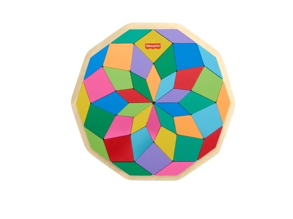 Fisher-Price Mandala-puslespill i tre, 41 stk, Annet, 3 år