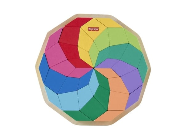 Fisher-Price Mandala-puslespill i tre, 41 stk, Annet, 3 år