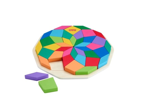 Fisher-Price Mandala-puslespill i tre, 41 stk, Annet, 3 år