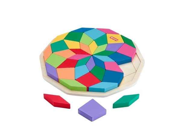 Fisher-Price Mandala-puslespill i tre, 41 stk, Annet, 3 år