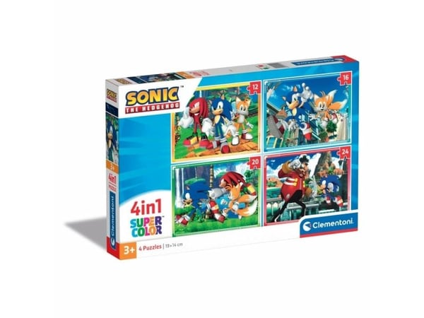 Clementoni Supercolor Sonic, 12 stk, videospill, 3 år