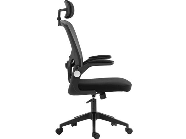 Sandberg ErgoFusion Basic - Spillestol - ergonomisk - armstøtter - vippe - drejeled - netstof
