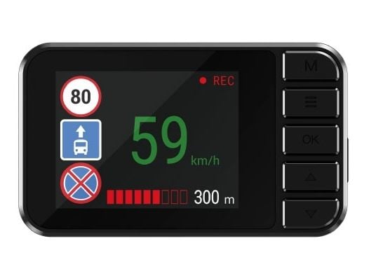 NAVITEL R385 GPS - Instrumentbordkamera - 2K / 30 fps - GPS - G-Sensor - svart