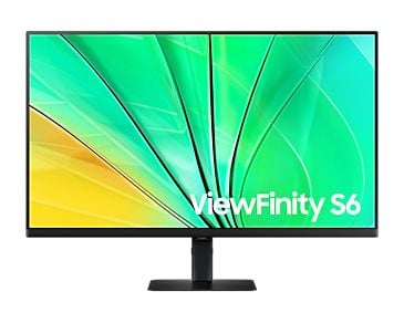 Samsung ViewFinity S6 S32D600EAU - LED-skjerm - 32" - 2560 x 1440 QHD @ 100 Hz - IPS - 350 cd/m² - 1000:1 - HDR10 - 5 ms - HDMI, DisplayPort - sort